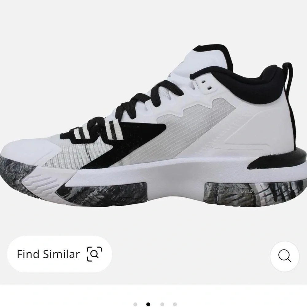 Jordan Zion 1 Tb White/White-Black Dc4208-100 Men's 7.5